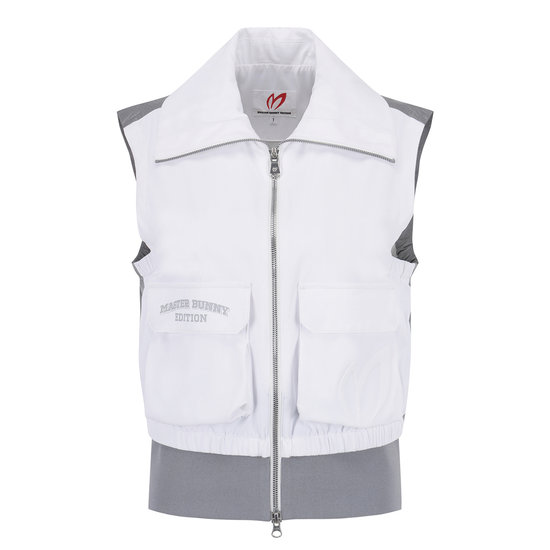 마스터바니에디션 리브 레이어드 슬리브리스 점퍼 421F1JV104_WH