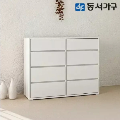 동서가구  카도 4단 화이트 모듈 수납장 1000