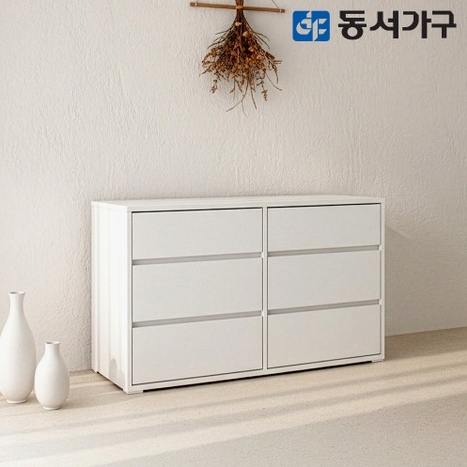동서가구  카도 3단 화이트 모듈 수납장 1000
