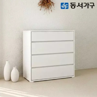 동서가구  카도 4단 화이트 모듈 수납장 800