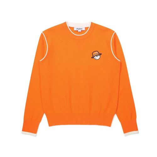 말본골프 더블 니트 믹스 조직 풀오버 M6122PKT12ORG