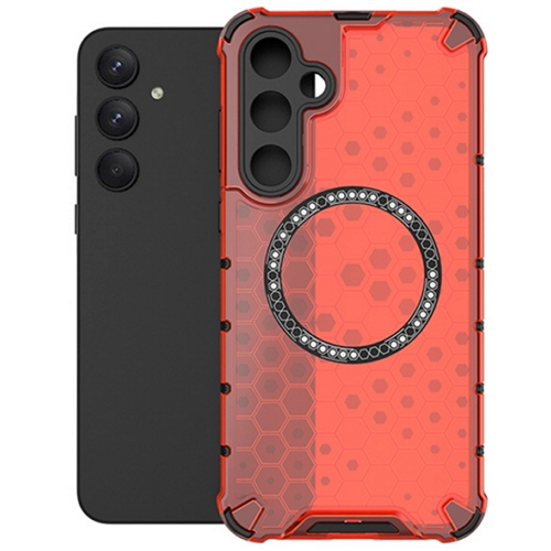 수나르  갤럭시A17 맥세이프 벌집패턴 반투명 범퍼 케이스