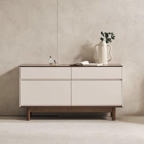 스코나 어바나 서랍 원목 높은 거실장 1200