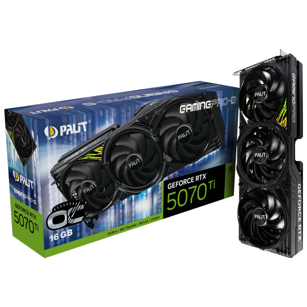 PALIT  지포스 RTX 5070 Ti GAMINGPRO-S OC D7 16GB 이엠텍