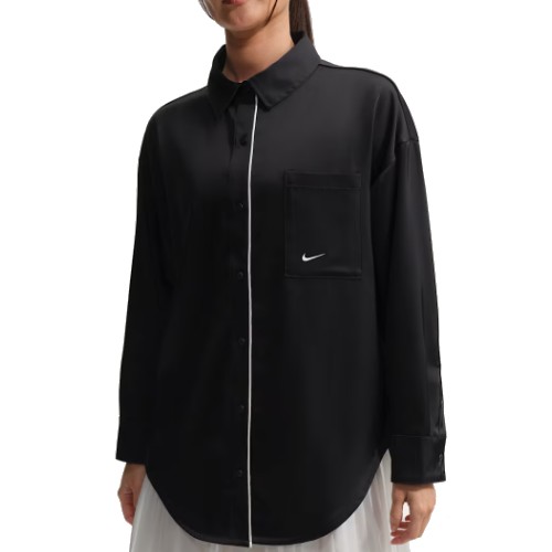 나이키  오버사이즈 새틴 긴팔 탑 IM0576-010