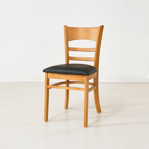 히트가구  CZ2340 원목 PU 등받이 의자