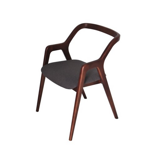 히트가구  HZY3140 패브릭 원목 라운드 의자