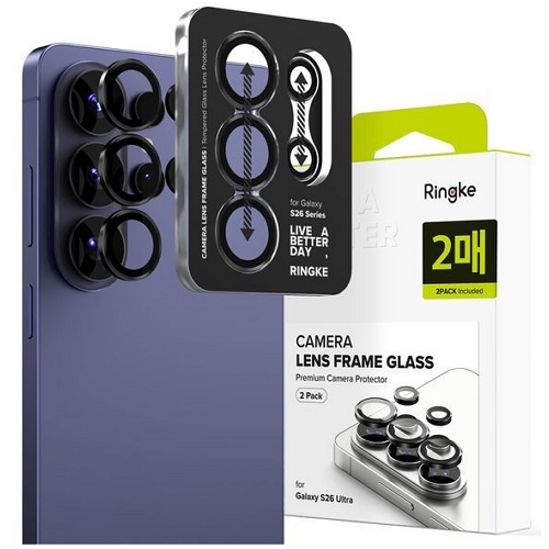 리어스 링케 갤럭시S26 울트라 카메라 렌즈 프레임 강화유리 보호필름