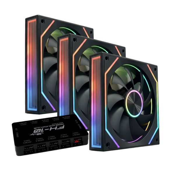 JBCNC  X120 PRO 인피니티 ARGB PWM 리버스