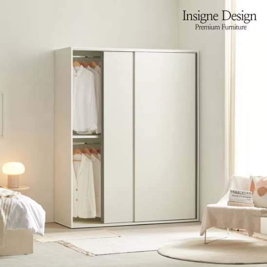경인무역 인시네 애쉴리 슬라이딩 행거형 옷장 2200