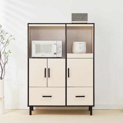 플랜데코 줄리 홈카페 밥솥 수납장 렌지대 800