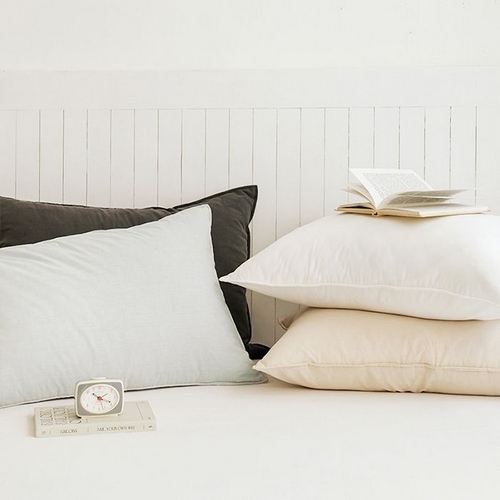 아르페지오베이직 헬로우 오가닉 순면60수 피그먼트워싱 누빔베개커버