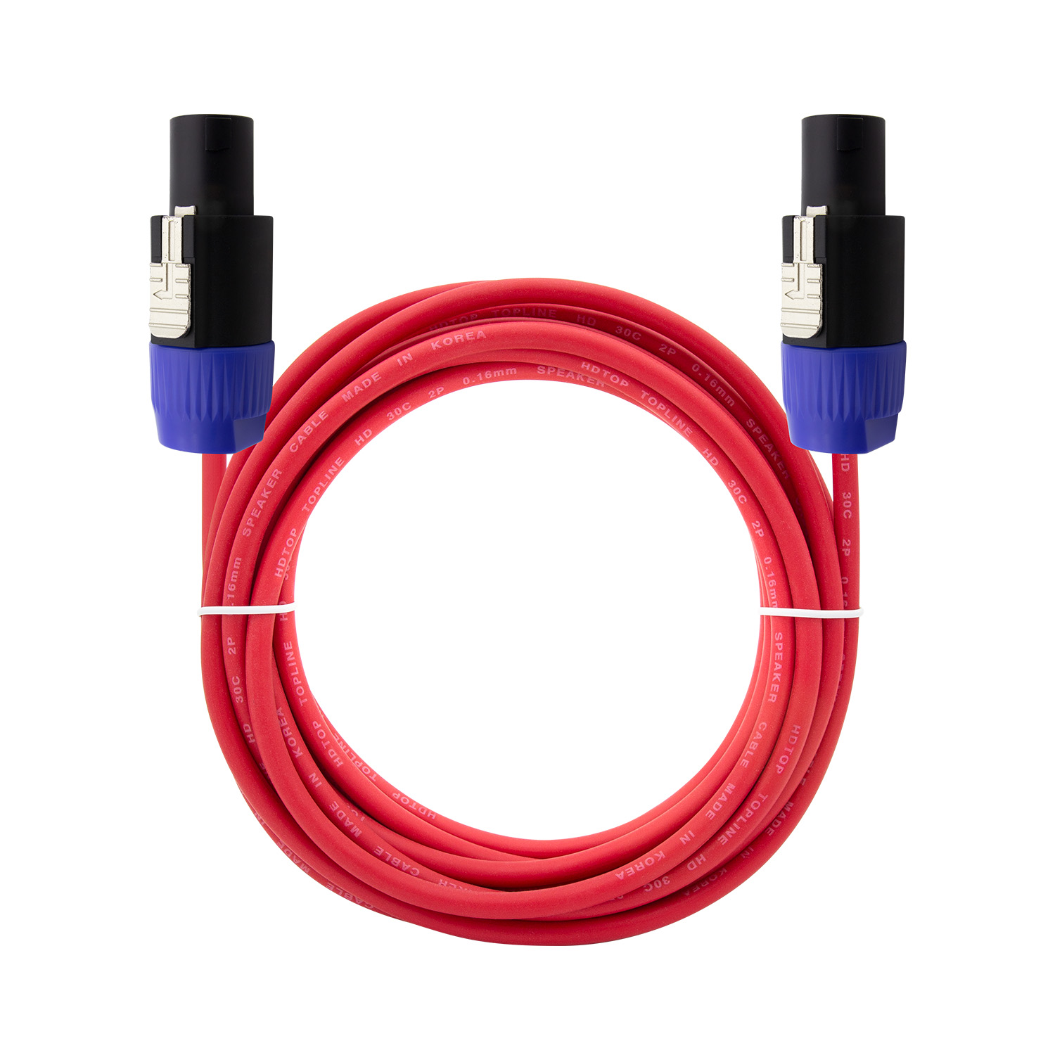 HDTOP  스피콘 to 스피콘 30C 스피커케이블 레드