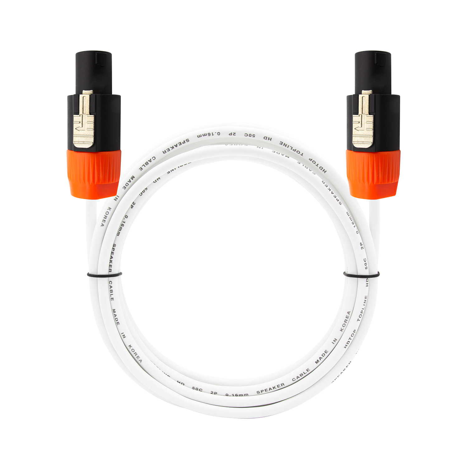 HDTOP  스피콘 to 스피콘 50C 스피커케이블 화이트