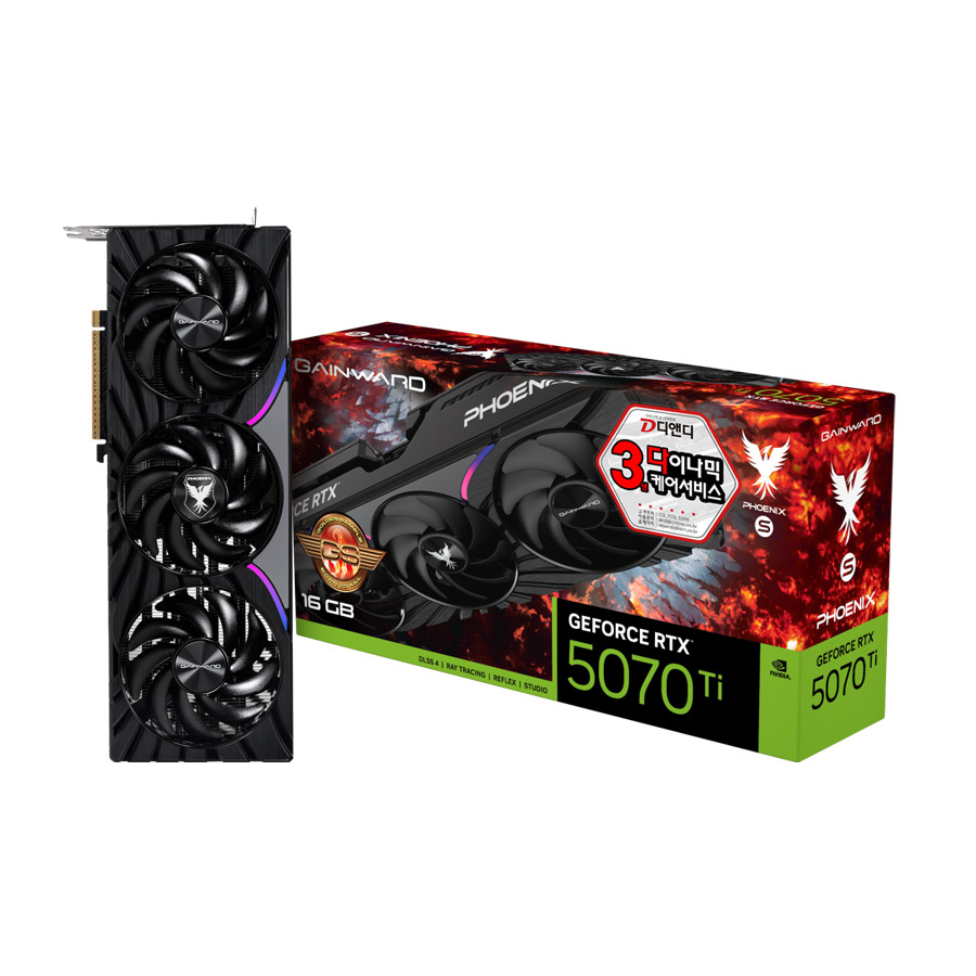GAINWARD  지포스 RTX 5070 Ti 피닉스-S GS OC D7 16GB
