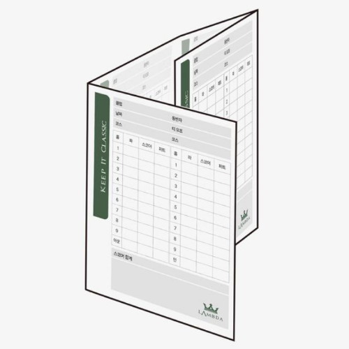 람다골프  스코어카드 26910 핸디캡 점수 기록지