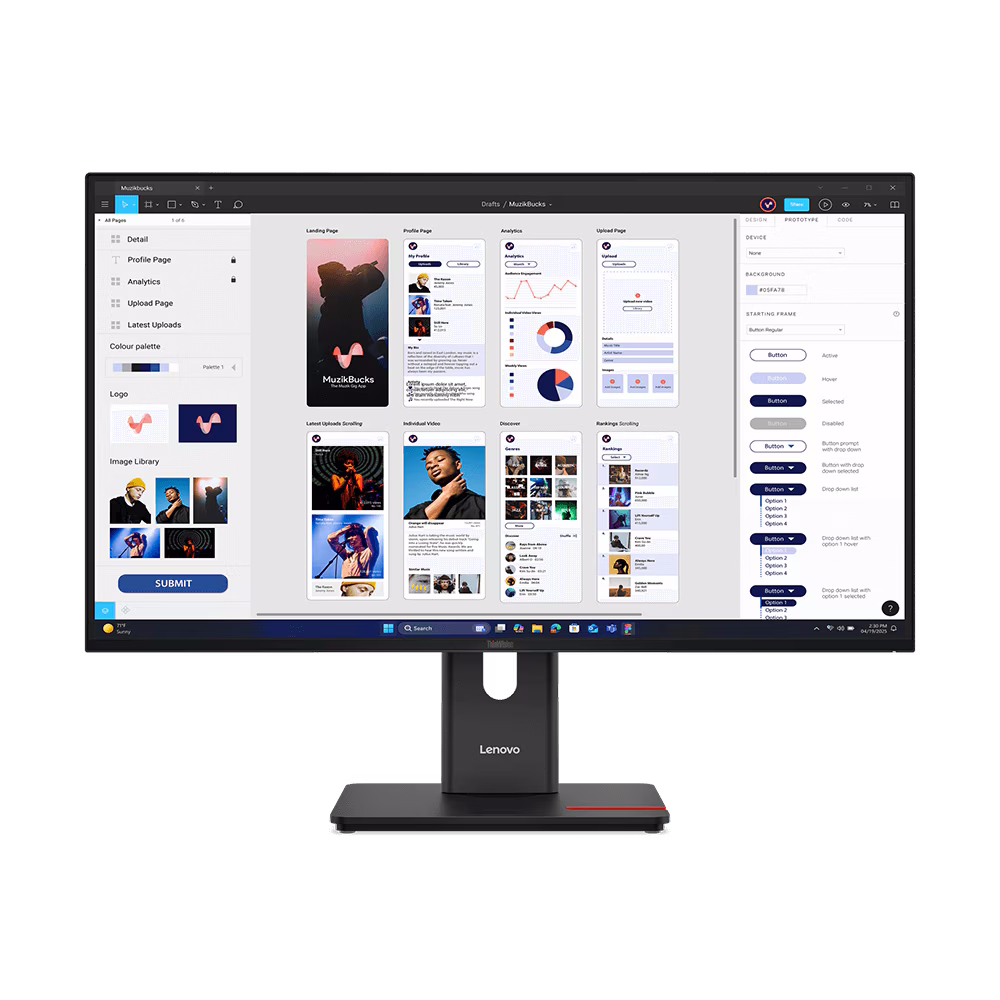레노버 ThinkVision T32UD-40 64B0GAR1KR