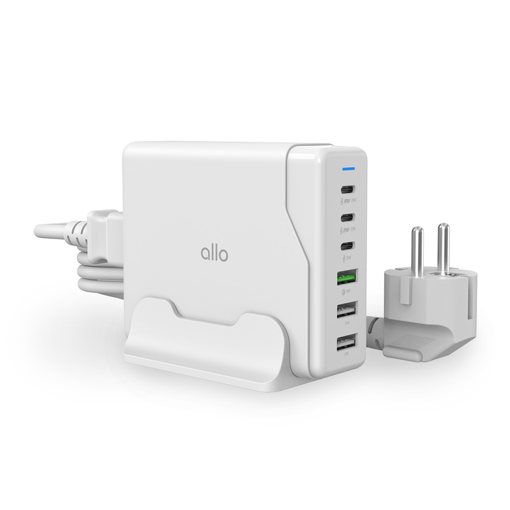 알로코리아  PPS PD 100W GaN 접지형 6포트 C타입 멀티 충전기 UC6100GPD