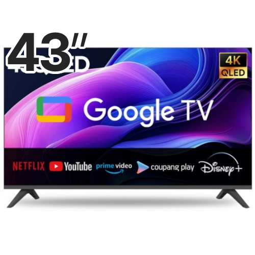 티브이지  43형 QLED 구글TV