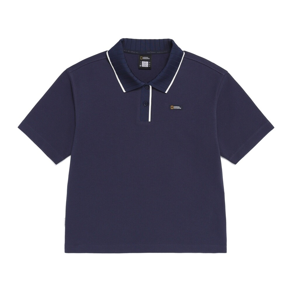 내셔널지오그래픽 피케 변형 반팔 카라 티셔츠 N262WPL030