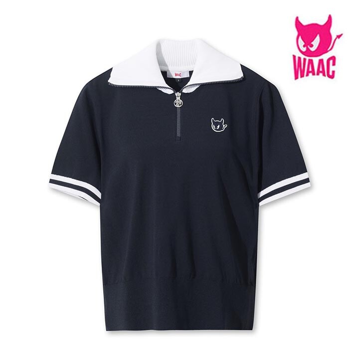 WAAC Big Collar Half Zip Sweater OE WWWAM26901NYD