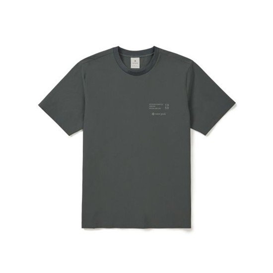 스노우피크 레터링 반팔 티셔츠 Rustic S26MMTTS38RK