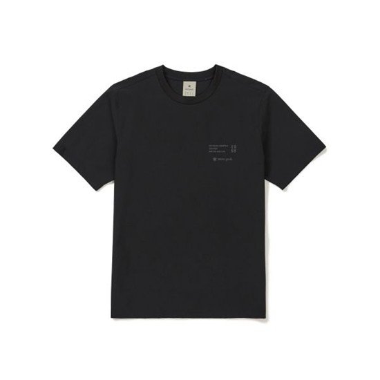 스노우피크 레터링 반팔 티셔츠 S26MMTTS38BK