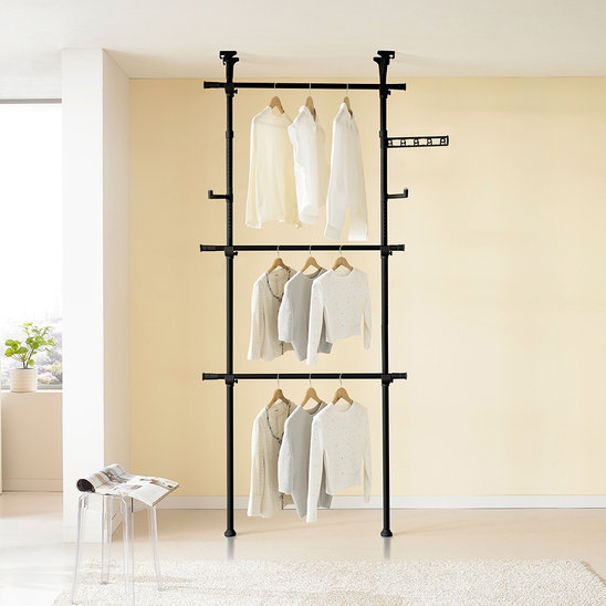 롯데알미늄 이지온 우먼스 EWBS203H1C2 드레스룸 시스템 행거