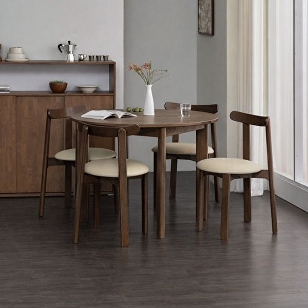 파로마 아바 원형 원목 식탁 1000