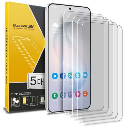 고부기  갤럭시S26 플랫 커버 투명 강화유리 액정보호필름