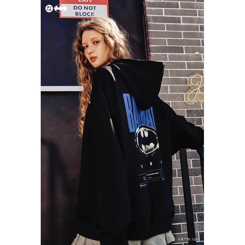 골든베어 UNI GOLDEN BEAR 배트맨 백그래픽 후드 티셔츠 G4TAW25071BKX