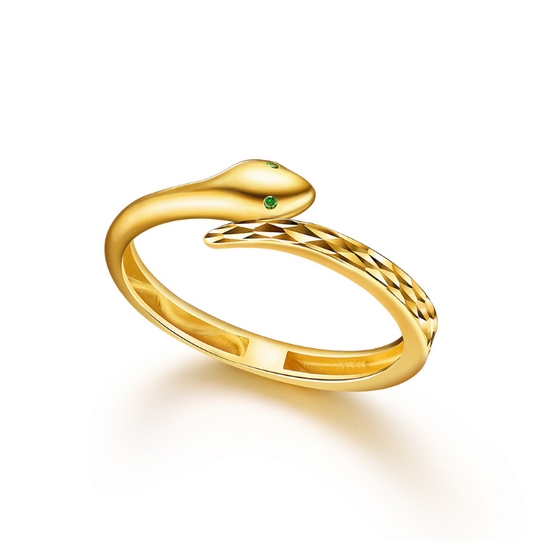 수앤진골드  스네이크 쉐입 슬림 반지 3.75g