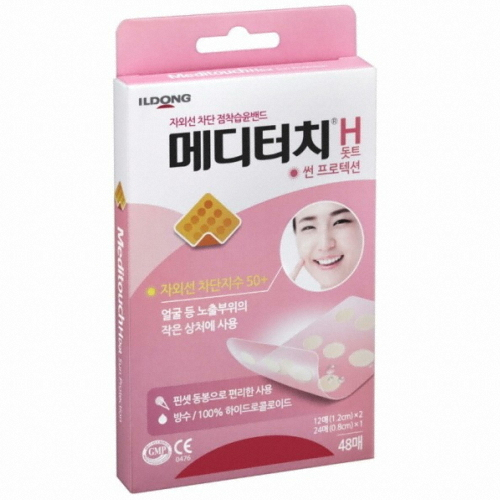 일동제약 메디터치H 도트형 썬프로텍션 48매