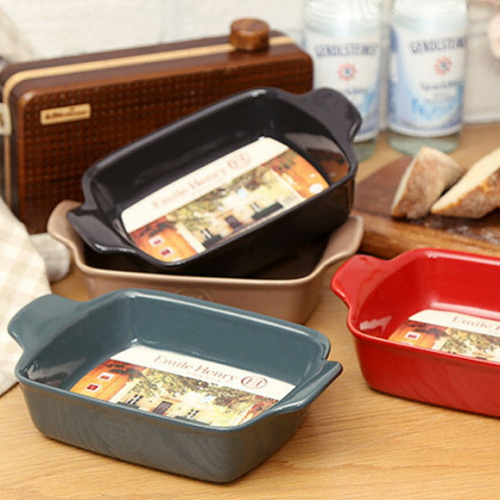 에밀앙리 HR세라믹 모던 사각 그라탕기 21cm