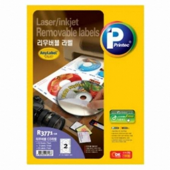 프린텍  리무버블 라벨 R3771 [10매] 상품이미지