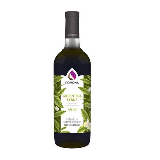 포모나 녹차 시럽 1L