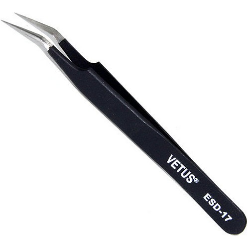 비투스 고급형 블랙 핀셋 ESD-17