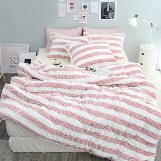 아망떼 어반 양털 쉐르파 와플 극세사 차렵베개세트