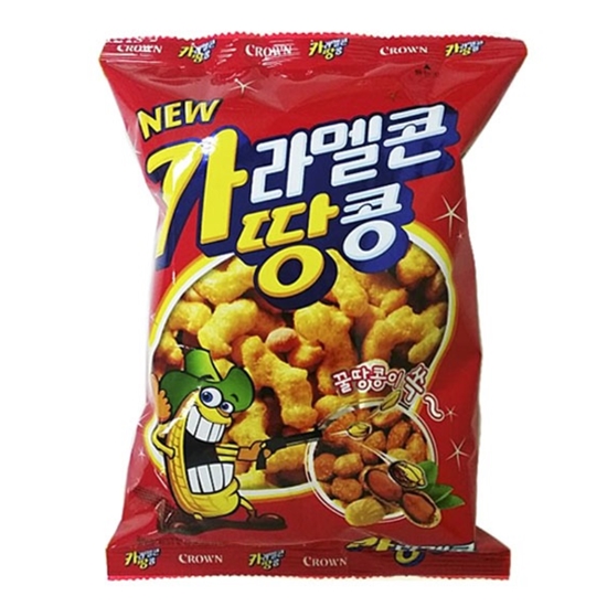 크라운제과  카라멜콘 땅콩 72g