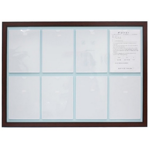 인조목 포켓식 게시판 WPL-A4V6 795x745 A4 6구