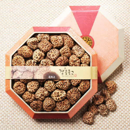 장흥동산  명품 흑화고 팔각 선물세트 600g