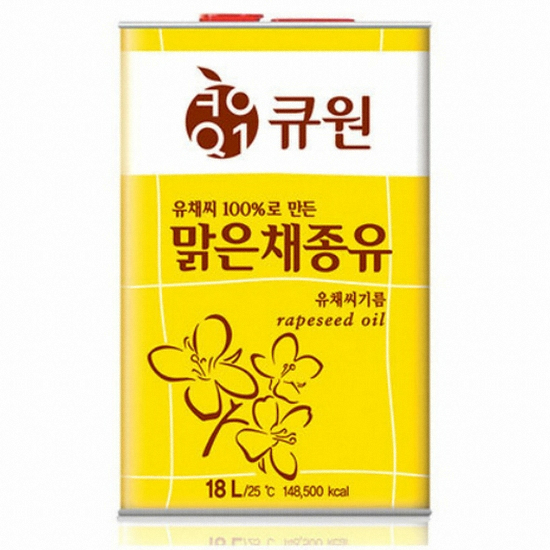 큐원 맑은 채종유 18L