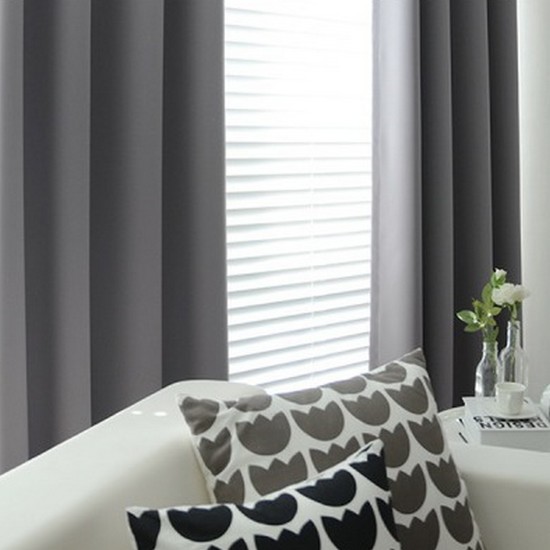 파라다이스홈 3중풀달 아일렛 암막커튼