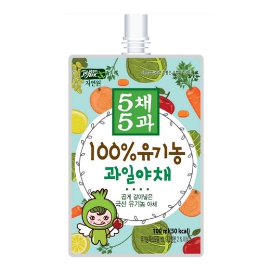 웰팜 자연원 5채5과 100% 유기농 과일야채 100ml