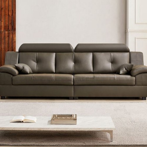 동서가구 제이홈스 라텍스탑 구스다운 천연가죽 소파 4인용