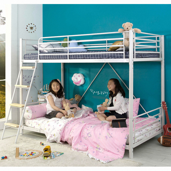 에보니아 튜브 철제 분리형 2층침대 S