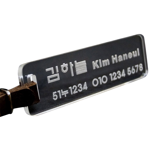 리틀캐슬  아크릴 캐디백 네임텍