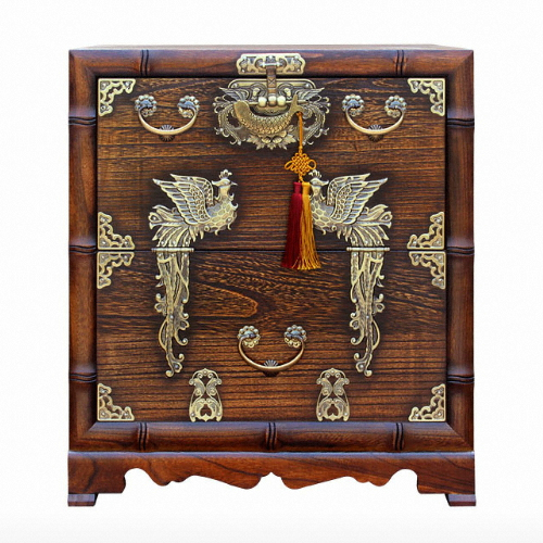 박씨상방 신봉황 오동 조각 제기 보관함 60형