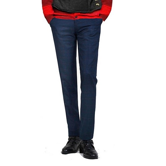 프랭키뉴욕 DIO 고급체크 슬랙스 정장바지_RI6FPA05