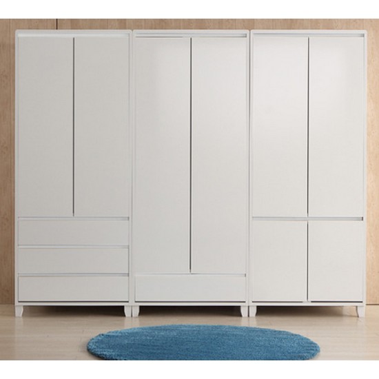 우아미가구  디바스 옷장 3단서랍형 2400